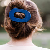 Round Flat Hair Clip | Large | Midnight Rain