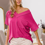 Reversed Contrast Elegance Top