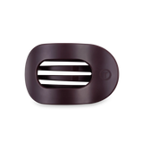 Burgundy Bliss Medium Flat Round Hair Clip