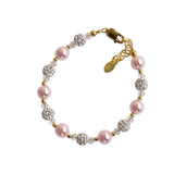 Pink Pearl Baby or Child's Bracelet Gift: Medium 1-5 Years