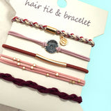 BOHO DUAL FUNCTION KNOT BRACELET HAIR TIES | 40BH104: HEART