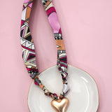 HANDMADE SCARF CHARM NECKLACE | 80N91790: A