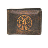 Shotshell Burnished Leather Money Clip
