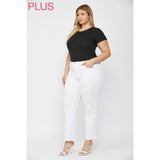 MID RISE ANKLE STRAIGHT: TONWEN / 18W