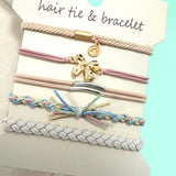 BOHO DUAL FUNCTION KNOT BRACELET HAIR TIES | 40BH104: HEART