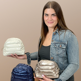 Irene Cosmetic Puffer Bag Navy 