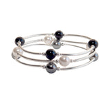 8mm White Pearl Blessing Bracelet: S