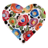 Polka Dot Flower Heart Trinket Tray