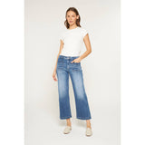Mica Denim High Rise Cropped Wide Leg Jeans