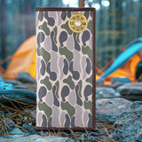 Shotshell Men's Secretary Old School Camo Leather Wallet.: Brown/Tan Camo