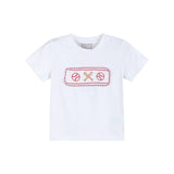 Baseball Smocked Shirt and Red Gingham Shorts Set: 3T