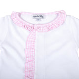 New Beginnings Pink Ruffle Front Converter: Pink / NB