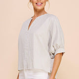 Seaside Stripe Dolman Blouse