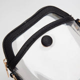 Clear Mini Crossbody Bag: Black