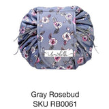 Lemonbella Cosmetic Rosebud Cinch Sak With Velcro Flap