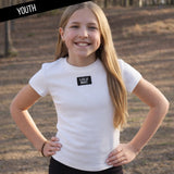 Lulu Mac Youth Baby Doll Tee- White
