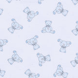 Baby's Teddy Swaddle Blanket - Light Blue: One Size