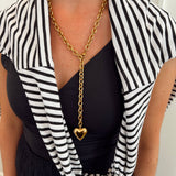 XL Heart Necklace – Gold