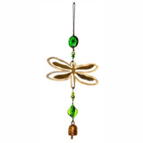 Handmade Double Dragonfly Bell Wind Chime – Beads & Authentic NANA Bell