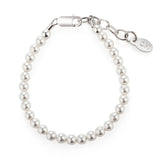 Girls Sterling Silver Dainty Pearl Baby & Child's Bracelet: Small 0-12m