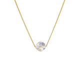 Starlight Crystal Blessing Necklace In Gold-Filled