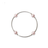 8mm Pink Pearl Blessing Bracelet: S