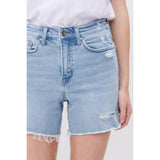 Mica Denim Anthemis High Rise Midi Shorts