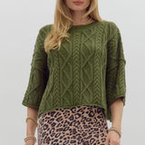Olive You Always Knit Pullover