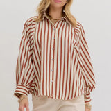 Spice Things Up Striped Button Down