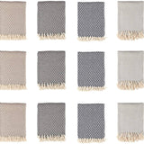 Patterned Cotton Throw Blanket - 50 x 70 - Style Options: Diamond