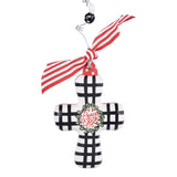 Peace on Earth Cross Christmas Ornament
