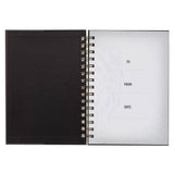 Journal Wirebound Black/Gray Be Strong Josh. 1:9
