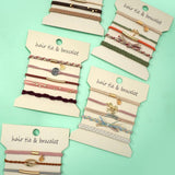 BOHO DUAL FUNCTION KNOT BRACELET HAIR TIES | 40BH104: BOW
