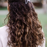 Open Hair Clip | Tiny | Silver Flames
