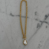 Pearl Drop Necklace – Gold