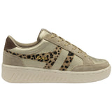 Gola Classics Women's Superslam Blaze II Sneakers Gold/Leopard/Dark Brown