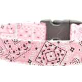 Small Pink Bandana Dog Collar