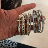 Layered Magnetic Bracelet Featuring a Cross