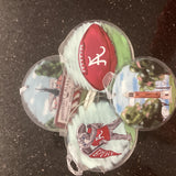 Set of 4 University of AL/ AU Ornaments