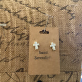 DruzyCross Stud Earrings