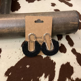 Hammered Drop Earring with Braids