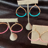 Beaded Teardrop Earrings