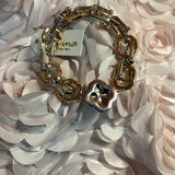 U-Link Chain Stretch  Gold Silver