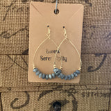 Metal Tone Wire Teardrop