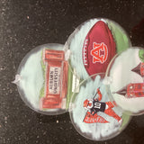 Set of 4 University of AL/ AU Ornaments