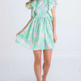 Green Daisy Ruffles