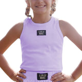 Lulu Mac Lavender Kids Solid Tank