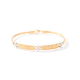 Timeless Beauty Bracelet - 14k Gold Artist Wire with Silver Bead