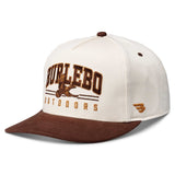 Burlebo Vintage Outdoors Snapback Hat – Cream/Brown