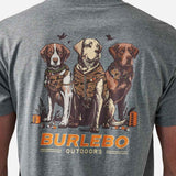 Burlebo Camo Duck Dogs Graphic Tee – Heather Gray